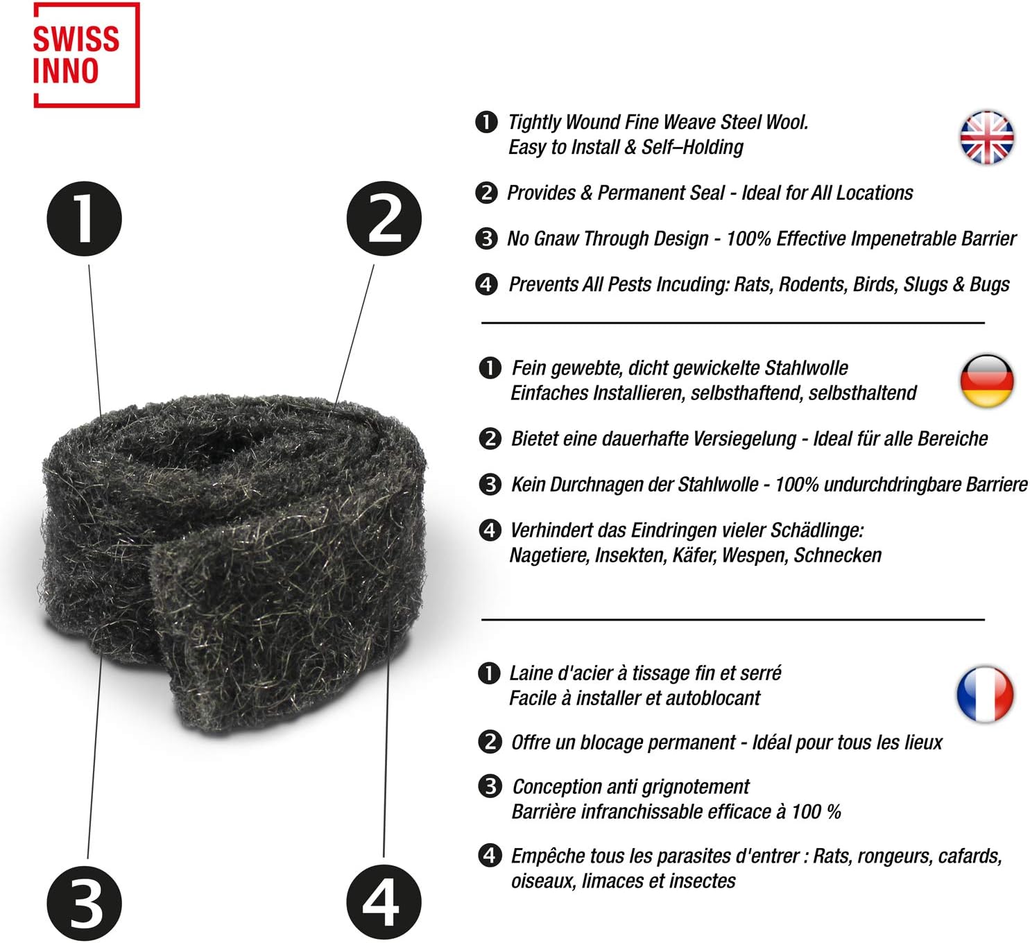 Laine d'acier Anti Nuisible (2)